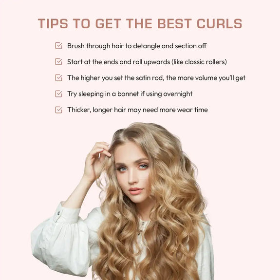 RED BY KISS Heatless Curling Silky Satin Flexi Rods GRAY