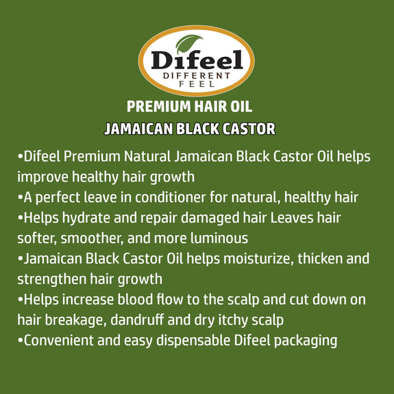 DIFEEL PREMIUM NATURAL HAIR OIL  JAMAICAN BLACK CASTOR OIL