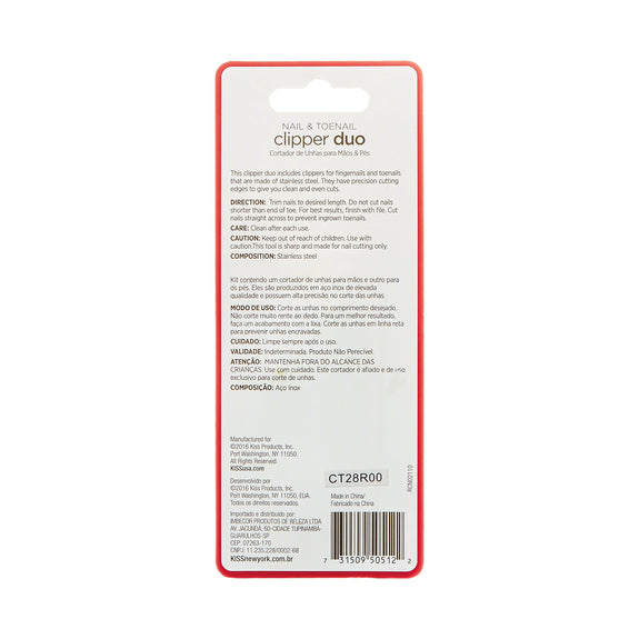 KISS NEW YORK Premium Precision Clipper Duo