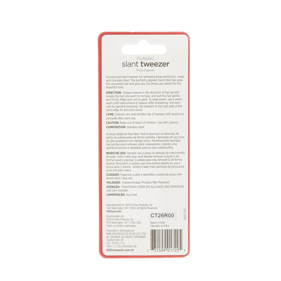 KISS NEW YORK Premium Precision Slant Tip Tweezer