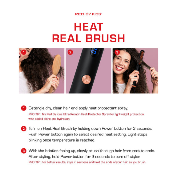 RED BY KISS HEAT REAL SMOOTHING BRUSH