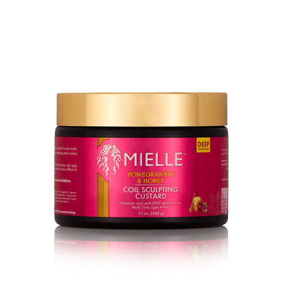 MIELLE POMEGRANATE & HONEY CURL SCULPTING CUSTARD -12 oz