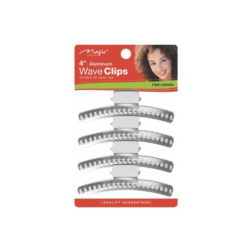 MAGIC COLLECTION 4" ALUMINUM WAVE CLIPS