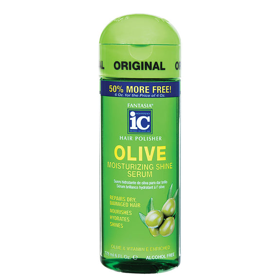 IC FANTASIA OLIVE  MOISTURIZING SHINE SERUM 6 OZ.