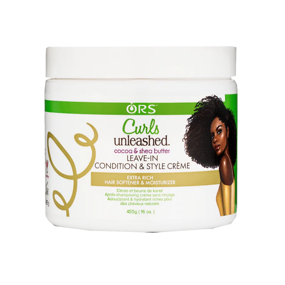 ORS CURLS UNLEASHED COCOA & SHEA BUTTER LEAVE IN CONDITIONER CREME 455