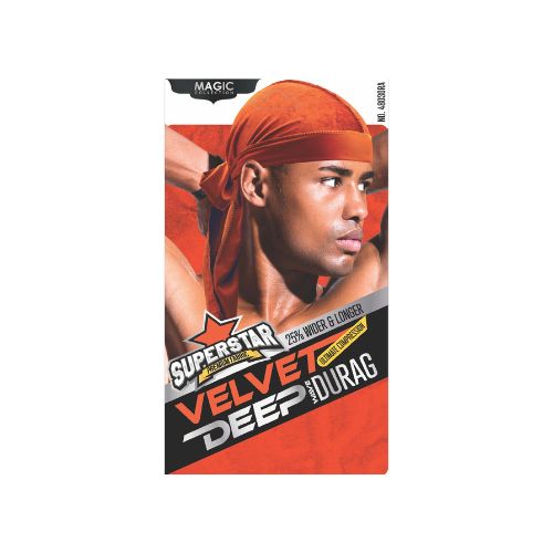 MAGIC COLLECTION MEN'S  SUPERSTAR VELVET DEEP DURAG