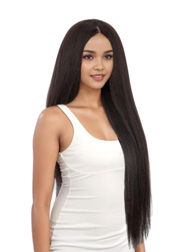 SLEEK REMY GORGEOUS 100%  PREMIUM SYNTHETIC VIRGIN HAIR DUPE PERM YAKI