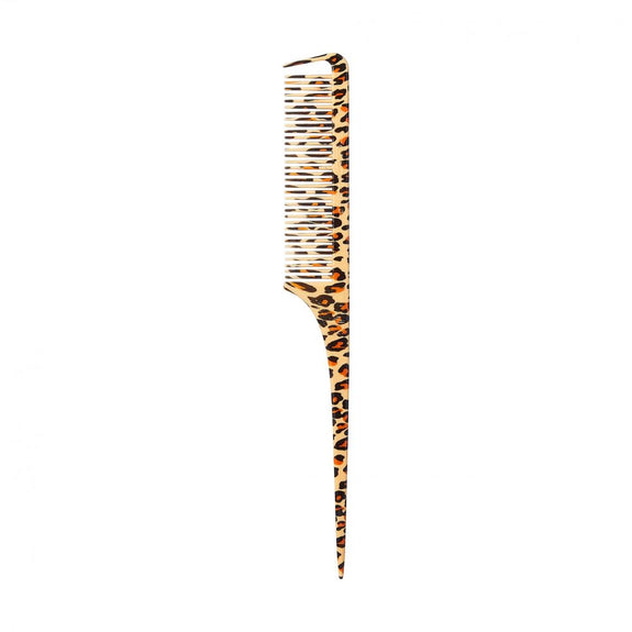 RED BY KISS Leopard Parting Rat Tail Comb