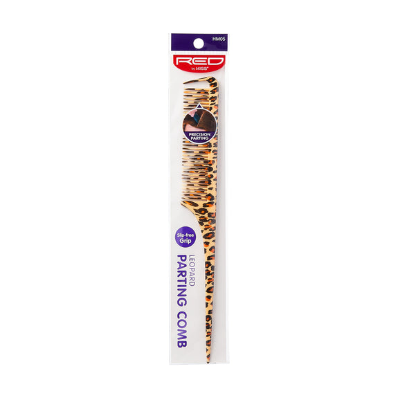 RED BY KISS Leopard Parting Rat Tail Comb