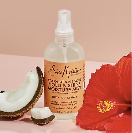 SHEAMOISTURE COCONUT AND HIBISCUS HOLD AND  MIST 236 Ml