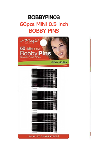 MAGIC 60pcs MINI 1.5 Inch BOBBY PINS