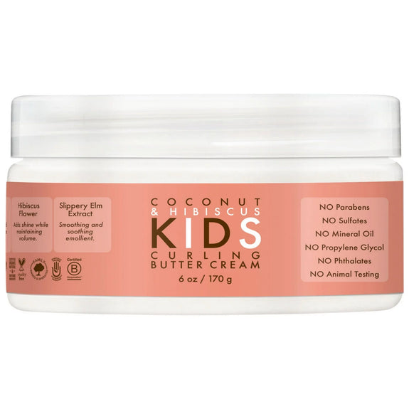 Shea Moisture Kid's Curl Hair Cream, Coconut & Hibiscus 6 Oz
