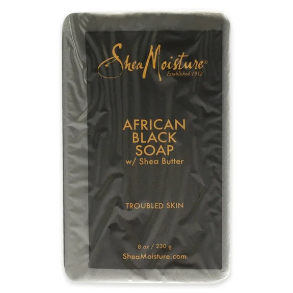 SheaMoisture African Black Soap Eczema Bar soap for Dry Skin, 8 oz