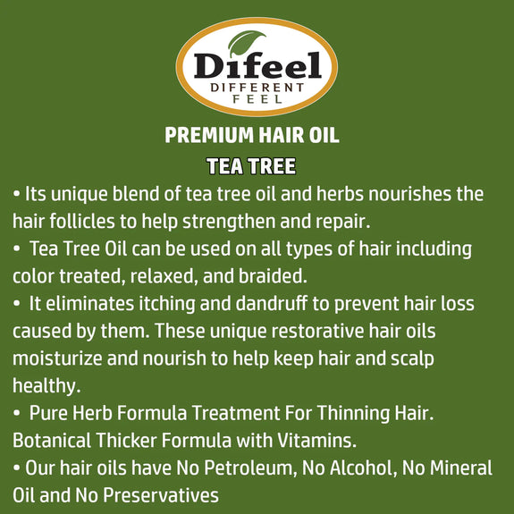 DIFEEL PREMIUM NATURAL HAIR OIL  TEA TREE OIL