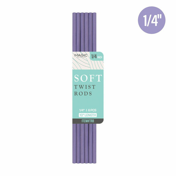 MAGIC COLLECTION Twisted Foam Hair Roller (1/40") - 6 pcs