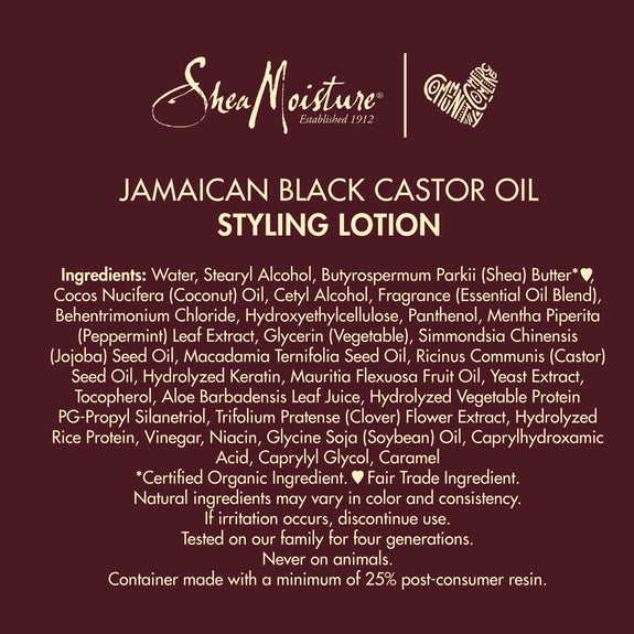 SheaMoisture Jamaican Black Castor Oil Styling Lotion-8 OZ