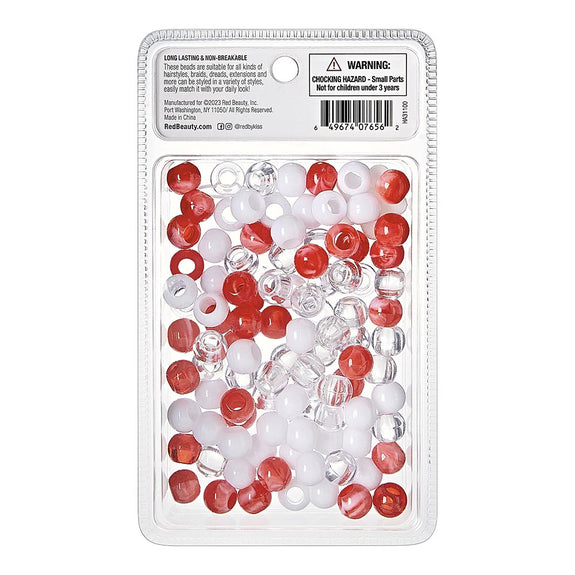 RED BY KISS X-Large Hair Beads (100pcs)