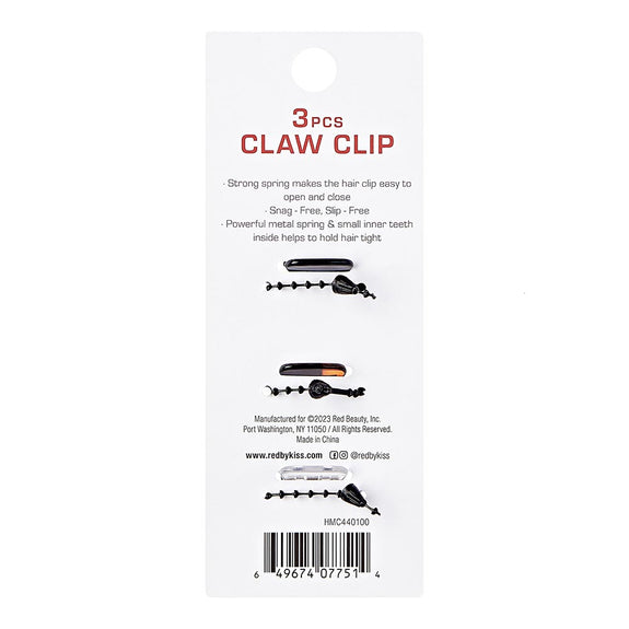 RED BY KISS Hair Claw Clip Small 2 pcs