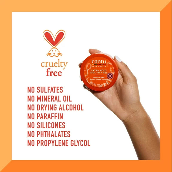 CANTU EXTRA HOLD EDGE STAY GEL 64G