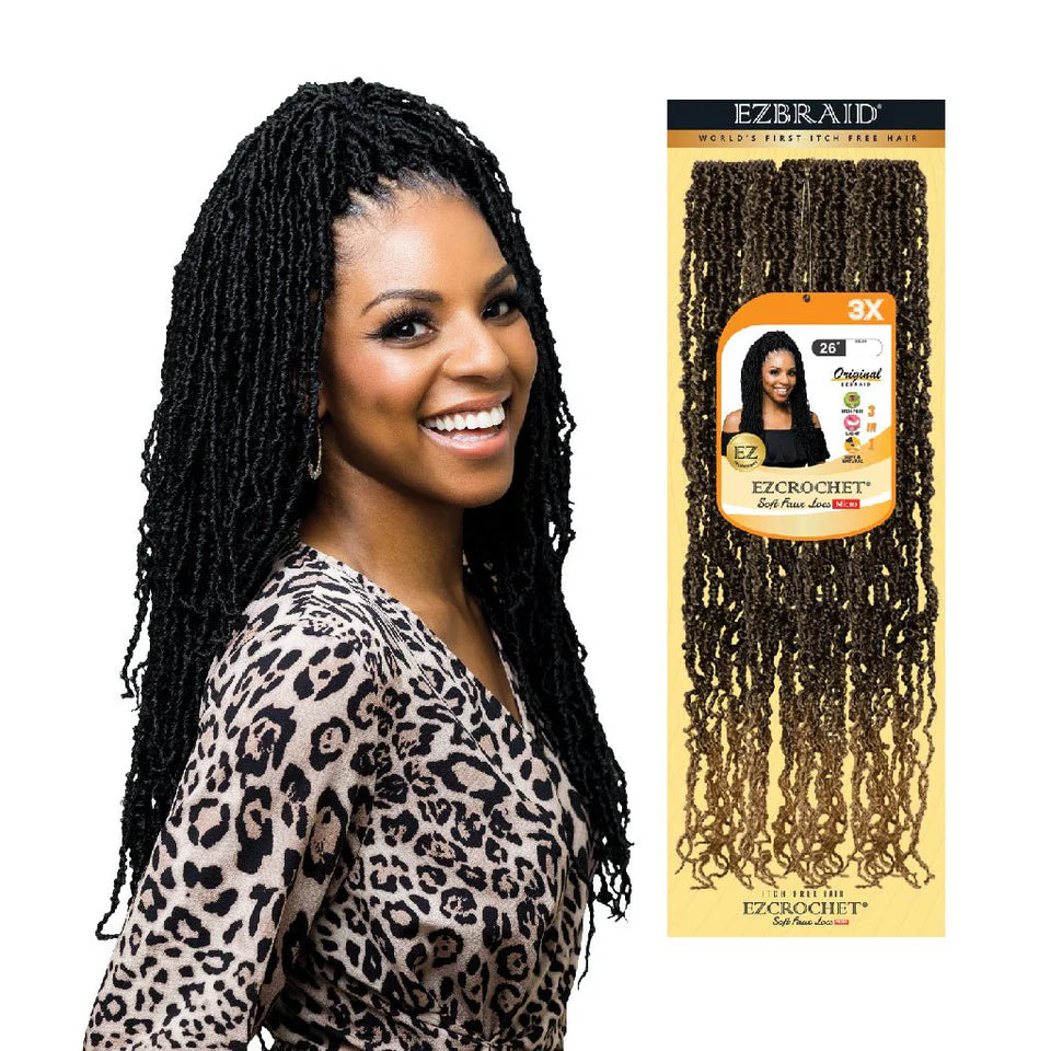 EZCROCHET 3X Soft Faux Locs Braid (26inch)