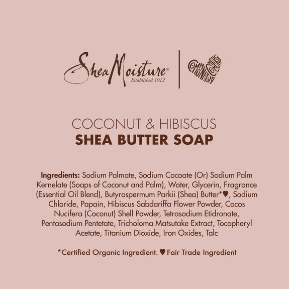 SHEA MOISTURE Bar Soap Coconut and Hibiscus-8 OZ