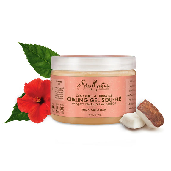 SHEA MOISTURE COCONUT & HIBISCUS CURLING GEL SOUFFLÉ 326ML