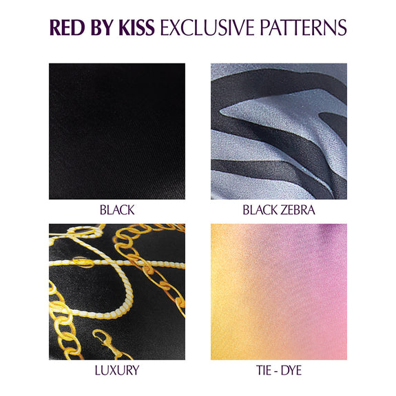 RED BY KISS Pre-Tied Satin Glam Wrap