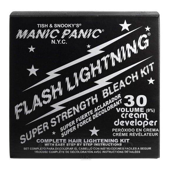 MANIC PANIC FLASH LIGHTNING BLEACH KIT (30 VOLUME CREAM DEVELOPER)