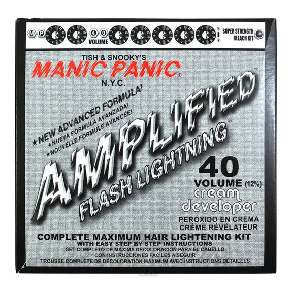 MANIC PANIC FLASH LIGHTNING  BLEACH KIT (40 VOLUME CREAM DEVELOPER)