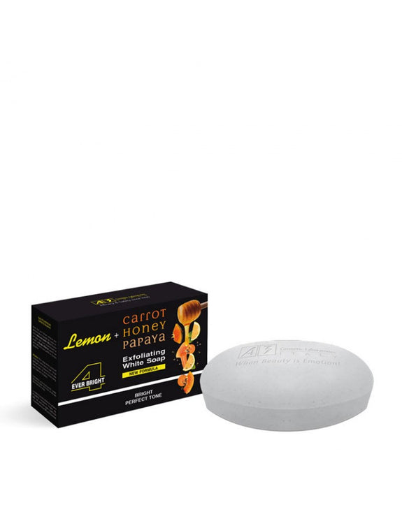 A3 LEMON + CARROT HONEY PAPAYA - EXFOLIATING WHITE SOAP-200ML