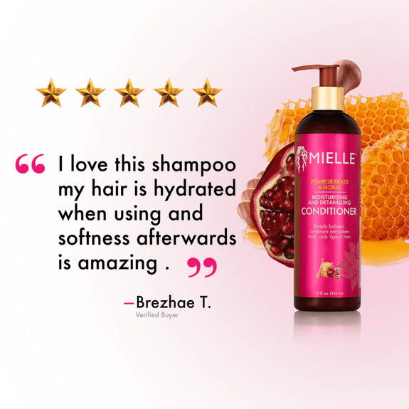 MIELLE POMEGRANATE & HONEY DETANGLING SHAMPOO -12 oz