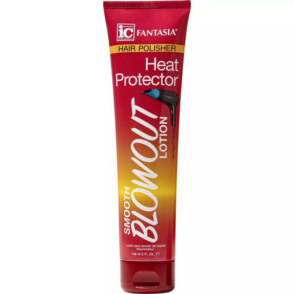 IC Fantasia Hair Polisher Heat Protector Smooth Blowout Lotion 5 oz