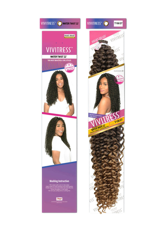 VIVITRESS WATER WAVE HAIR FOR BRAIDING & CROCHET