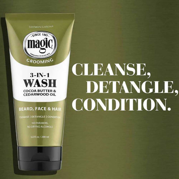 Magic® Grooming 3-In-1 Beard Wash With Almond Oil-200ML