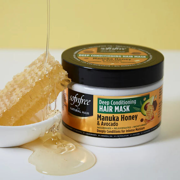 SOFT'N' FREE DEEP CONDITIONING HAIR MASK WITH MANUKA HONEY & AVOCADO-325ML