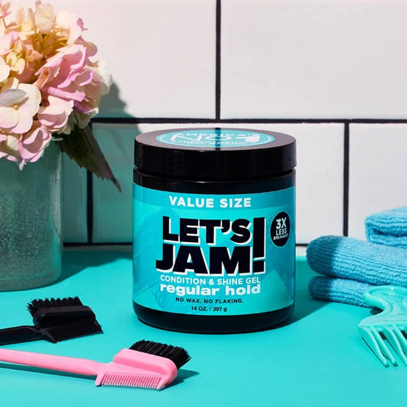 LET'S JAM SHINING AND CONDITIONING GEL REGULAR HOLD 397G