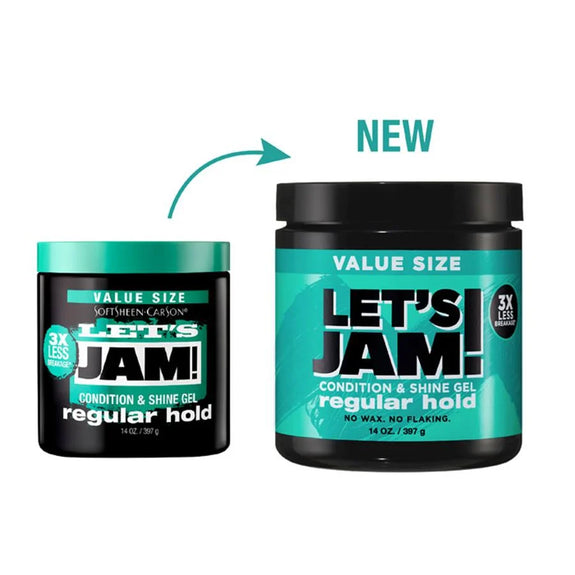 LET'S JAM SHINING AND CONDITIONING GEL REGULAR HOLD 397G