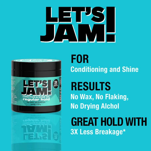 LET'S JAM SHINING AND CONDITIONING GEL REGULAR HOLD 397G