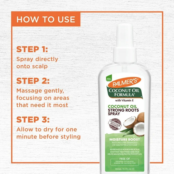 Palmer's Coconut Oil Formula Moisture Boosts Strong Roots Spray, 5.1 fl. oz