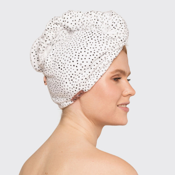 KITSCH Quick Dry Hair Towel - Micro Dot