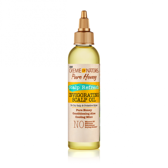 CREME OF NATURE PURE HONEY Scalp Refresh Invigorating Scalp Oil 4 oz