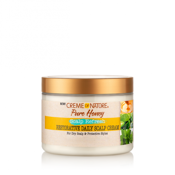 CREME OF NATURE PURE HONEY Scalp Refresh Restorative Daily Scalp Cream 4.7 oz