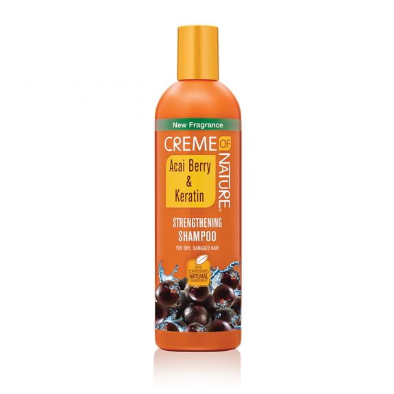 CREME OF NATURE Acai Berry & Keratin Strengthening Shampoo 12 OZ