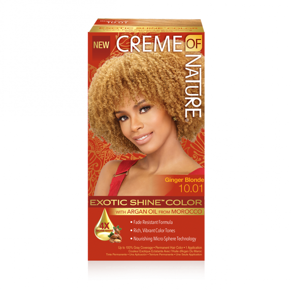 CREME OF NATURE ARGAN OIL FROM MOROCCO Exotic Shine  Color with Argan Oil from Morocco 10.01 Ginger Blonde