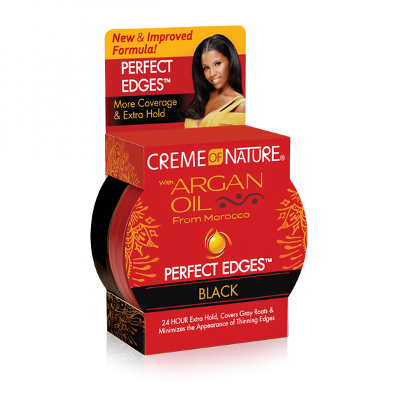 CREME  OF NATURE ARGAN OIL FROM MOROCCO Perfect Edges Black 2.25 OZ