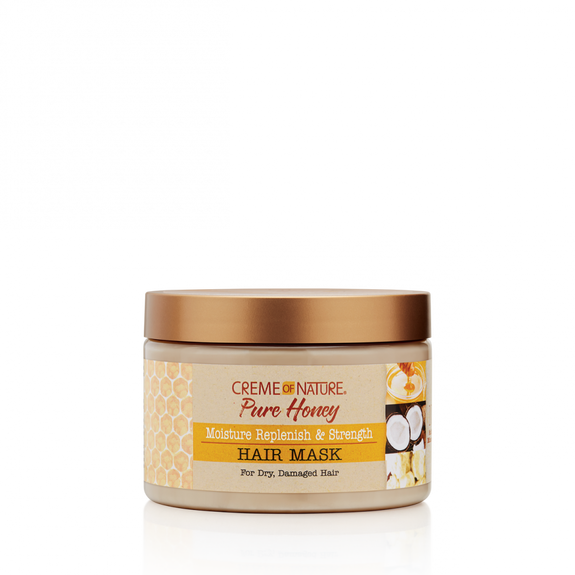 CREME  OF NATURE PURE HONEY Moisture Replenish & Strength Hair Mask 11.5oz