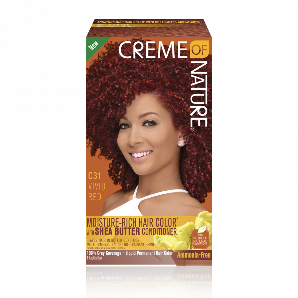Creme of Nature moisture-Rich Permanent Hair Color C31 Vivid Red ...