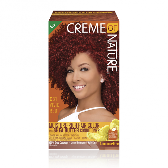 CREME OF NATURE  Moisture-Rich Hair Color* with Shea Butter Conditioner C31 Vivid Red