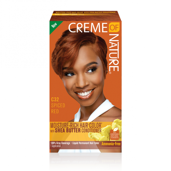 CREME OF NATURE  Moisture-Rich Hair Color* with Shea Butter Conditioner C32 Spiced Red