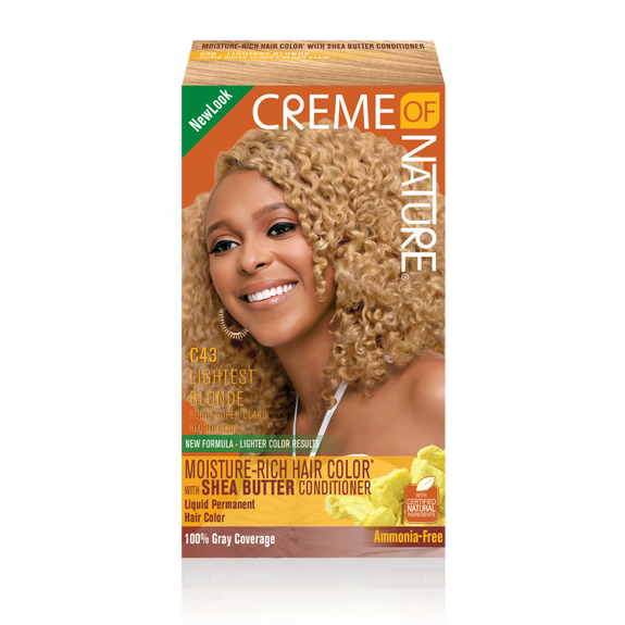 CREME OF NATURE  Moisture-Rich Hair Color* with Shea Butter Conditioner C43 Lightest Blonde